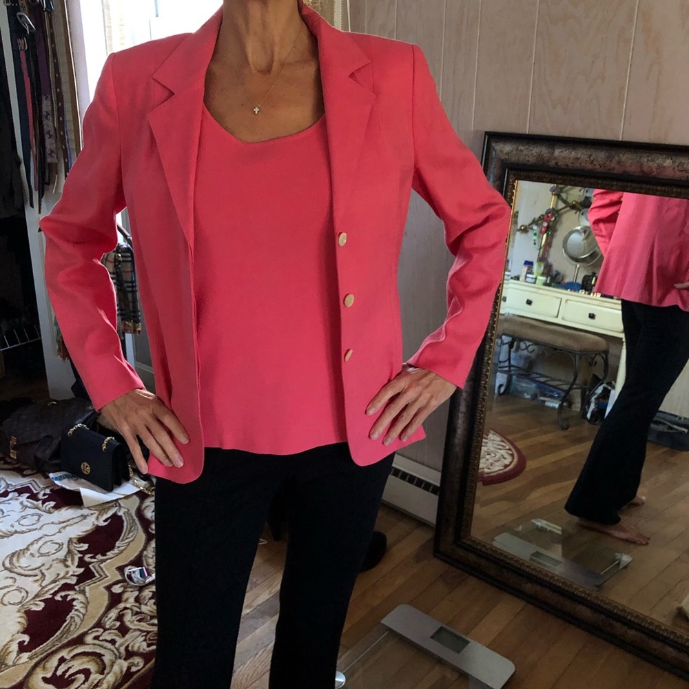 Talbots pink blazer